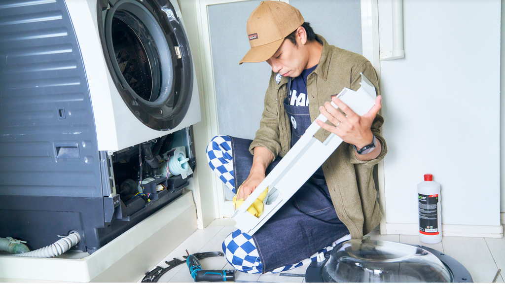 衣類まで気持ちよく。劇薬不使用の洗濯機クリーニング。